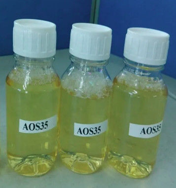 سدیم C14-16 اولیفین سولفونات مواد سطح فعال آنیونیک CAS68439-57-6 مایع شفاف بی رنگ تا زرد